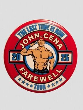 John Cena Final Match Collector’s Pin – WWE Wrestling Memorabilia